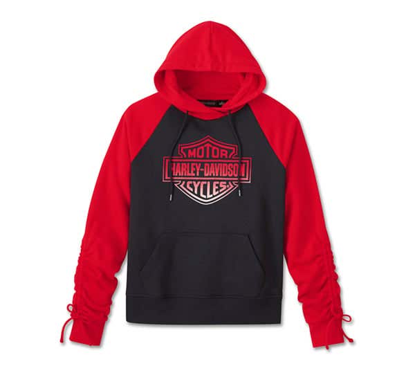 HARLEY-DAVIDSON WOMENS SIMMERING BAR & SHIELD HOODIE