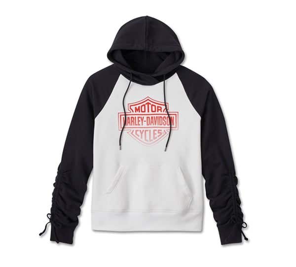 HARLEY-DAVIDSON WOMENS SIMMERING BAR & SHIELD HOODIE