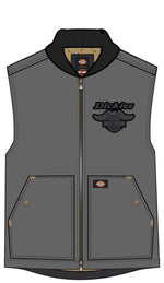 HARLEY-DAVIDSON MENS DICKIES X H-D QUILTED CANVAS VEST
