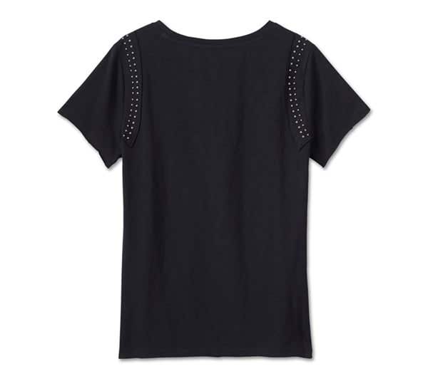 HARLEY-DAVIDSON WOMENS MONUMENT VALLEY EMBELLISHED TEE