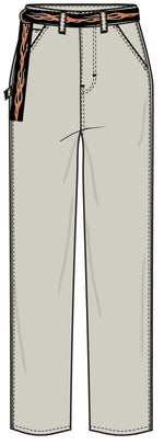 HARLEY-DAVIDSON MENS DICKIES X H-D FLEX FIT DOUBLE POCKET CARPENTER PANT W/ FLAME BELT