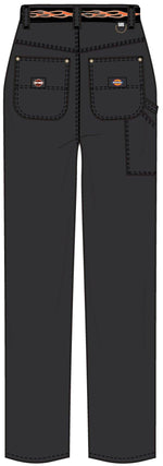 HARLEY-DAVIDSON MENS DICKIES X H-D FLEX FIT DOUBLE POCKET CARPENTER PANT W/ FLAME BELT