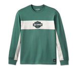 HARLEY-DAVIDSON MENS RACING BAR & SHIELD TEE - COLORBLOCKED