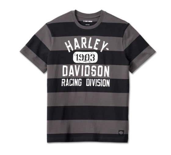 HARLEY-DAVIDSON MENS RACING STRIPED TEE