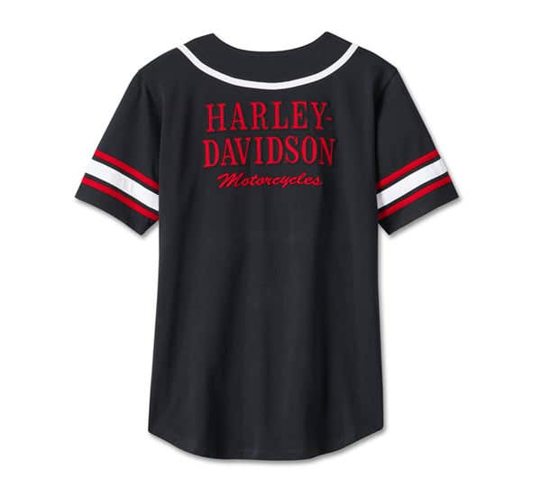 HARLEY-DAVIDSON WOMENS SMOKIN BASEBALL JERSEY