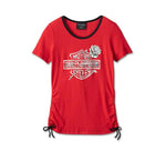 HARLEY-DAVIDSON WOMENS ILLUMINATE BAR & SHIELD TEE