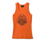 HARLEY-DAVIDSON WOMENS FUEL TO FLAMES RIBBED TANK