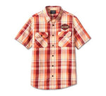 HARLEY-DAVIDSON MENS BAR & SHIELD PLAID SHIRT - YD PLAID