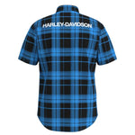 HARLEY-DAVIDSON MENS H-D TECH COOLMAX PLAID SHIRT