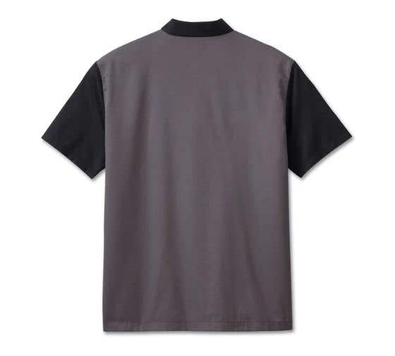 HARLEY-DAVIDSON MENS STAPLE COLORBLOCK SHIRT