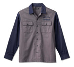 HARLEY-DAVIDSON MENS RACING COLORBLOCK SHIRT