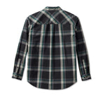 HARLEY-DAVIDSON MENS CLASSIC BAR & SHIELD PLAID SHIRT