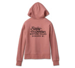HARLEY-DAVIDSON WOMENS VALLEY RUMBLERS V-NECK PULLOVER HOODIE