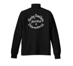 HARLEY-DAVIDSON WOMENS HILL CLIMBER CREW ZIP FRONT FLEECE JACKET