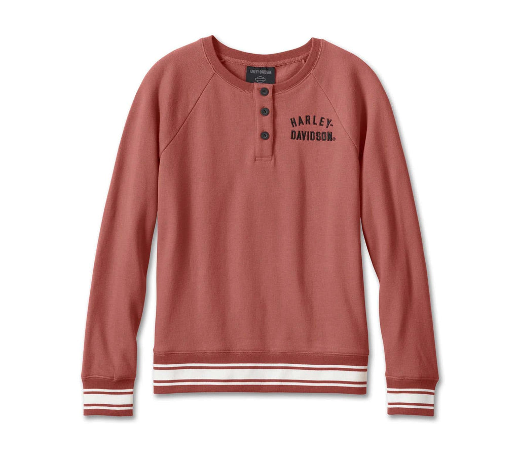 HARLEY-DAVIDSON WOMENS RACE HER CREWNECK PULLOVER