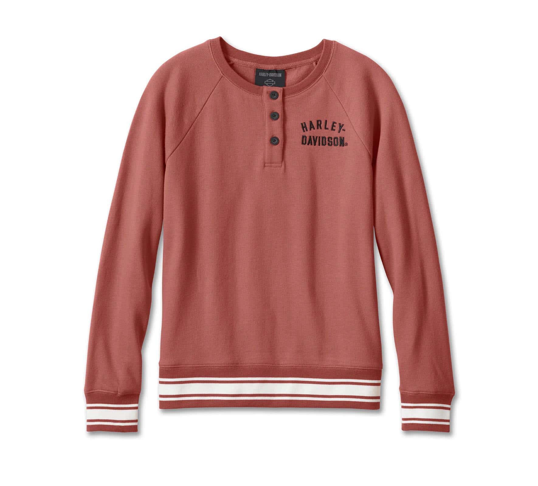 HARLEY-DAVIDSON WOMENS RACE HER CREWNECK PULLOVER