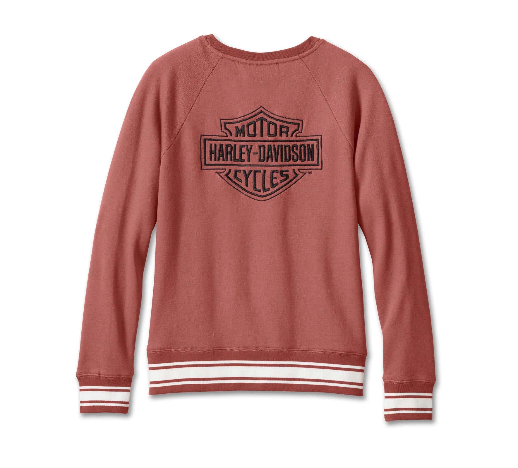 HARLEY-DAVIDSON WOMENS RACE HER CREWNECK PULLOVER