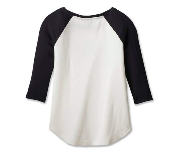 HARLEY-DAVIDSON WOMENS 120TH ANNIVERSARY SPEEDBIRD DIAMOND KNIT TOP