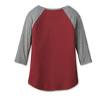 HARLEY-DAVIDSON WOMENS 120TH ANNIVERSARY SPEEDBIRD DIAMOND KNIT TOP