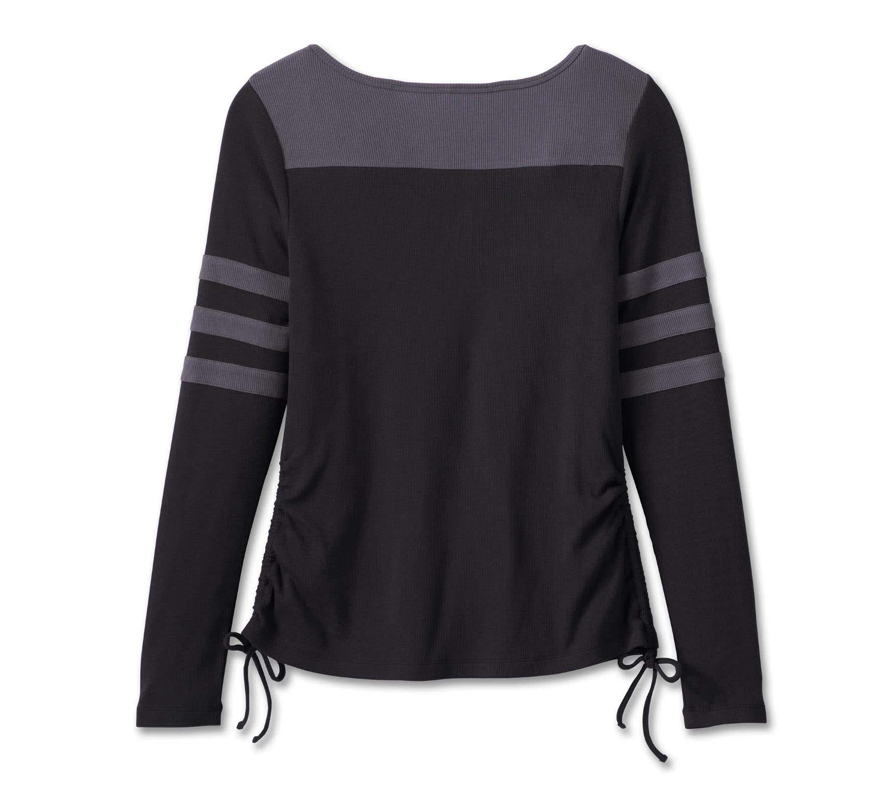 HARLEY-DAVIDSON WOMENS RACE HER LONG SLEEVE KNIT TOP