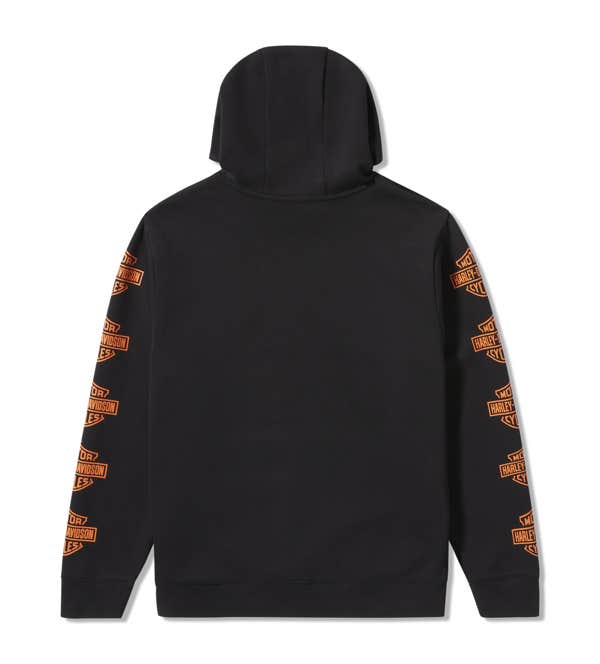 HARLEY-DAVIDSON MENS ESSENTIAL BAR & SHIELD PULLOVER HOODIE