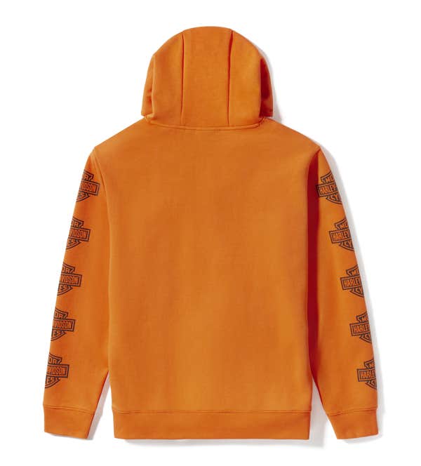 HARLEY-DAVIDSON MENS ESSENTIAL BAR & SHIELD PULLOVER HOODIE