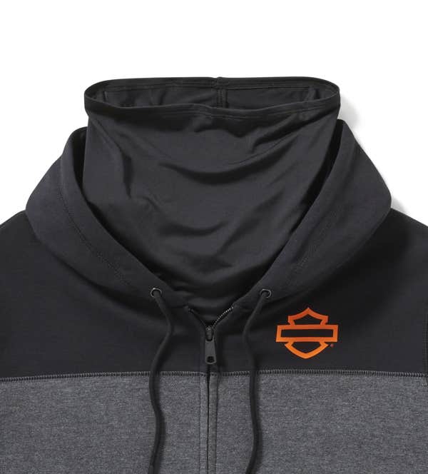 HARLEY-DAVIDSON MENS H-D TECH GAITER FULL ZIP