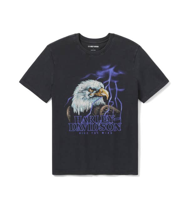 HARLEY-DAVIDSON MENS LIGHTNING EAGLE TEE