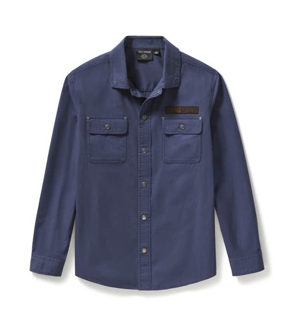 HARLEY-DAVIDSON MENS WORKING MAN TWILL OVERSHIRT