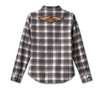 HARLEY-DAVIDSON WOMENS 120TH ANNIVERSARY RETRO FLANNEL SHIRT