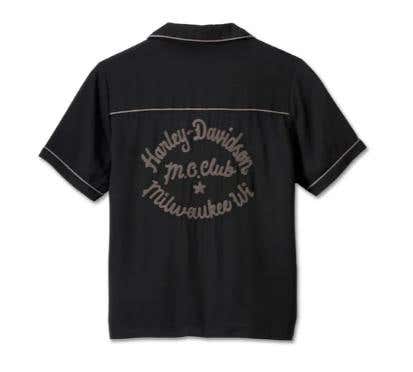 HARLEY-DAVIDSON WOMENS CLUB CREW CONTRAST PIPING SHIRT