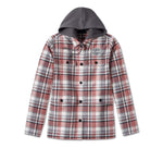 HARLEY-DAVIDSON WOMENS HERITAGE CLASSIC SHIRT JACKET WITH HOOD - YD PLAID