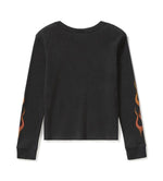 HARLEY-DAVIDSON WOMENS VINTAGE FLAMES KNIT TOP
