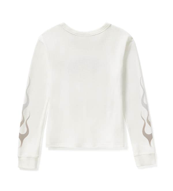 HARLEY-DAVIDSON WOMENS VINTAGE FLAMES KNIT TOP