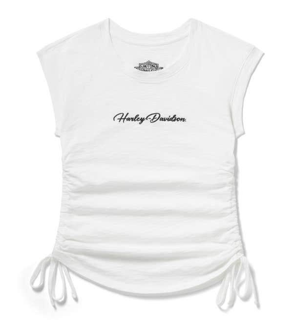 HARLEY-DAVIDSON WOMENS ESSENTIAL RUCHED TOP