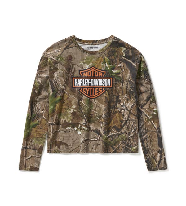 HARLEY-DAVIDSON WOMENS H-D REALTREE APG LONG SLEEVE TOP