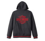 HARLEY-DAVIDSON MENS BAR & SHIELD UNITED ZIP-UP HOODIE