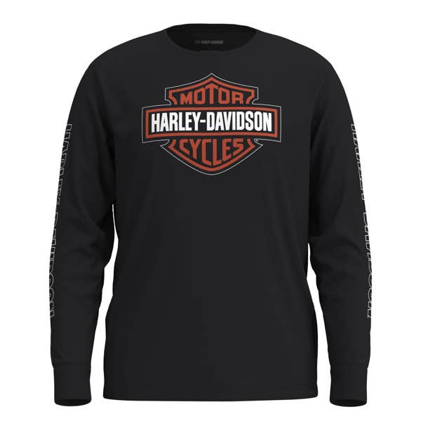 HARLEY-DAVIDSON MENS BAR & SHIELD LONG SLEEVE PAJAMA SET