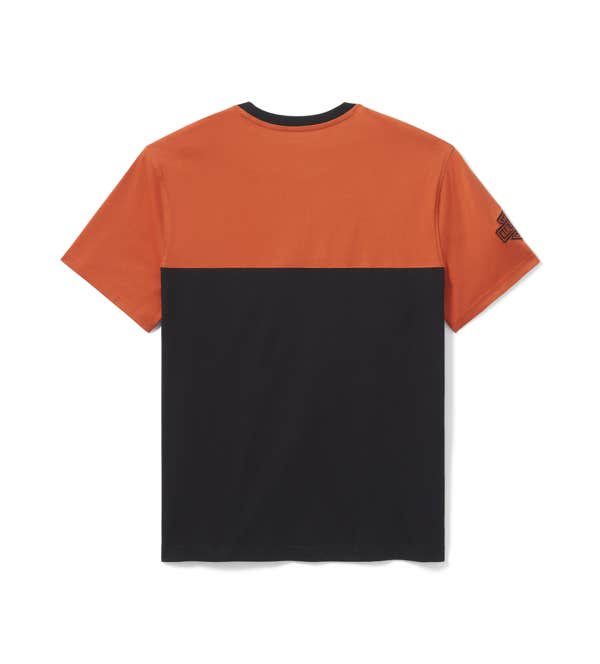 HARLEY-DAVIDSON MENS ESSENTIAL COLORBLOCK TOP