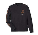 HARLEY-DAVIDSON MENS WILLIE G SKETCHY #1 LONG SLEEVE TEE