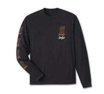 HARLEY-DAVIDSON MENS WILLIE G SKETCHY #1 LONG SLEEVE TEE