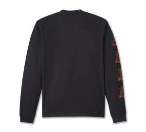 HARLEY-DAVIDSON MENS WILLIE G SKETCHY #1 LONG SLEEVE TEE