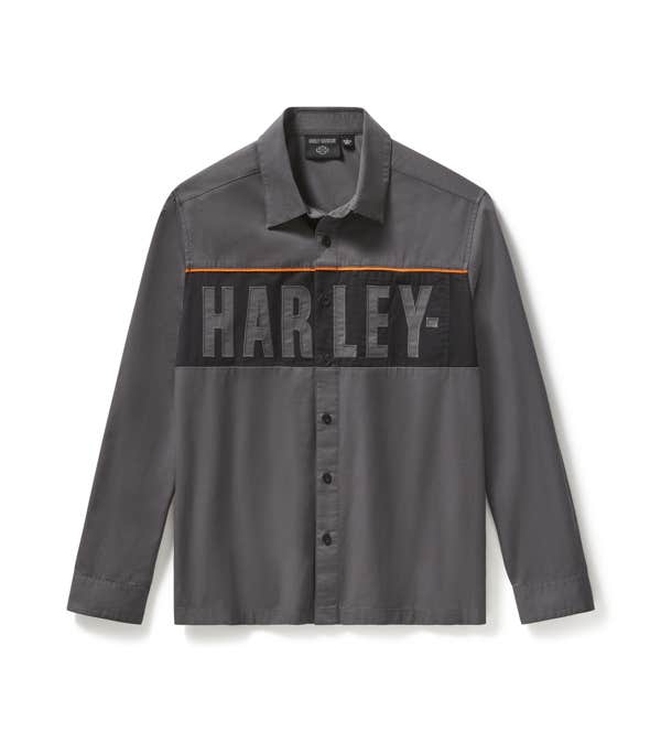 HARLEY-DAVIDSON MENS ESSENTIAL LONG SLEEVE MECHANICS SHIRT