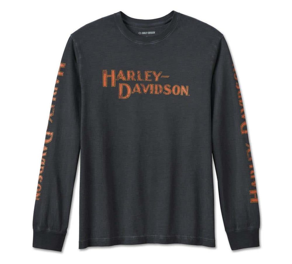 HARLEY-DAVIDSON MENS WHIPLASH LONG SLEEVE TEE