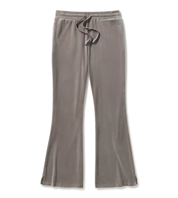 HARLEY-DAVIDSON WOMENS VELOUR BOOTLEG PANT