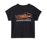 HARLEY-DAVIDSON WOMENS WILLIE G WINGED WHEEL BABY DOLL TEE