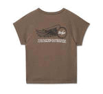 HARLEY-DAVIDSON WOMENS WILLIE G WINGED WHEEL BABY DOLL TEE