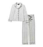HARLEY-DAVIDSON WOMENS HARLEY-DAVIDSON BUTTON FRONT PAJAMA SET