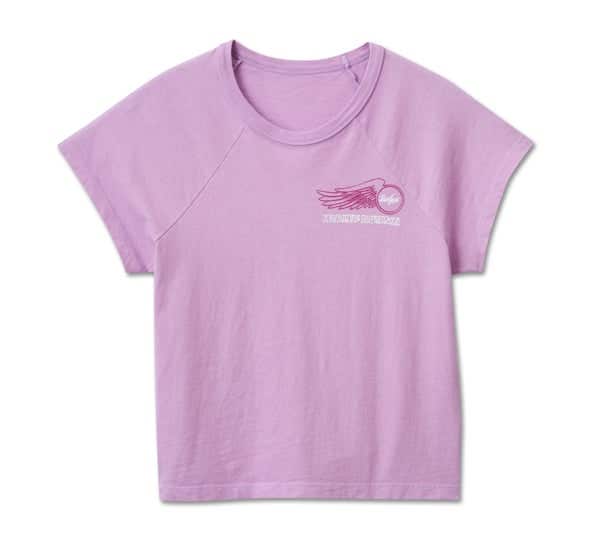 HARLEY-DAVIDSON WOMENS WILLIE G WINGED WHEEL BABY DOLL TEE