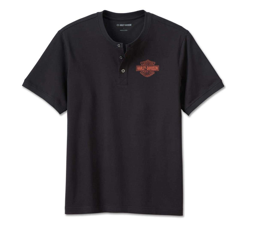 HARLEY-DAVIDSON MENS COMBUSTION HENLEY